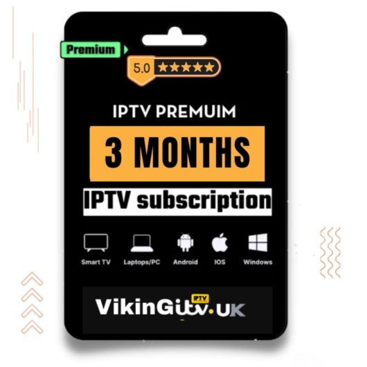 IPTV Subscription 3 Months – Premium 4K