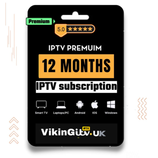 IPTV Subscription 12 Months – Premium 4K